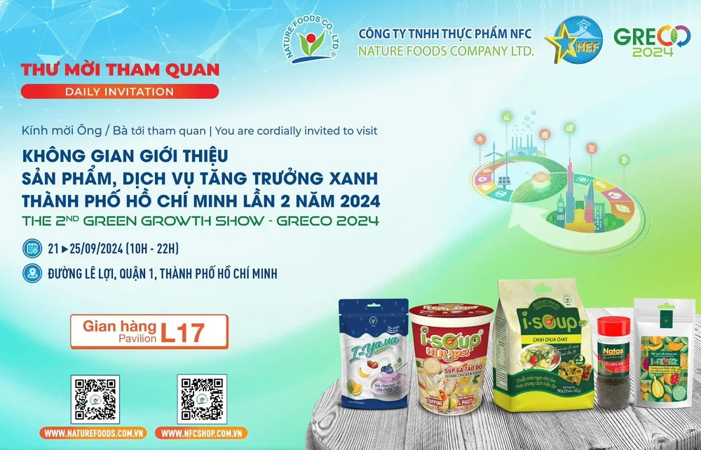 NFC góp mặt tại sự kiện GRECO 2024 – Không Gian Giới Thiệu Sản Phẩm, Dịch Vụ Tăng Trưởng Xanh Thành Phố Hồ Chí Minh Lần 2