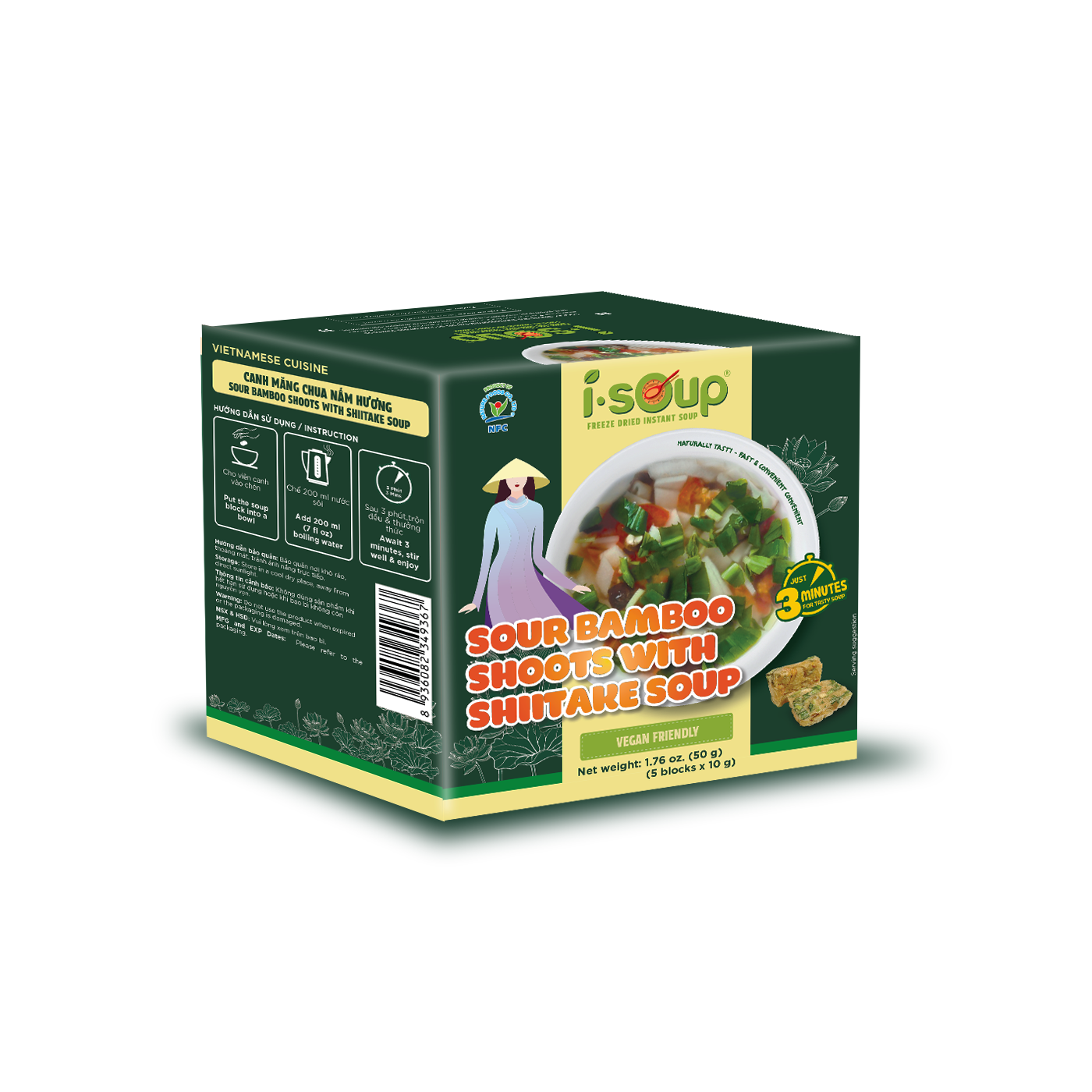 CANH MĂNG CHUA NẤM HƯƠNG – SOUR BAMBOO SHOOTS WITH SHIITAKE SOUP
