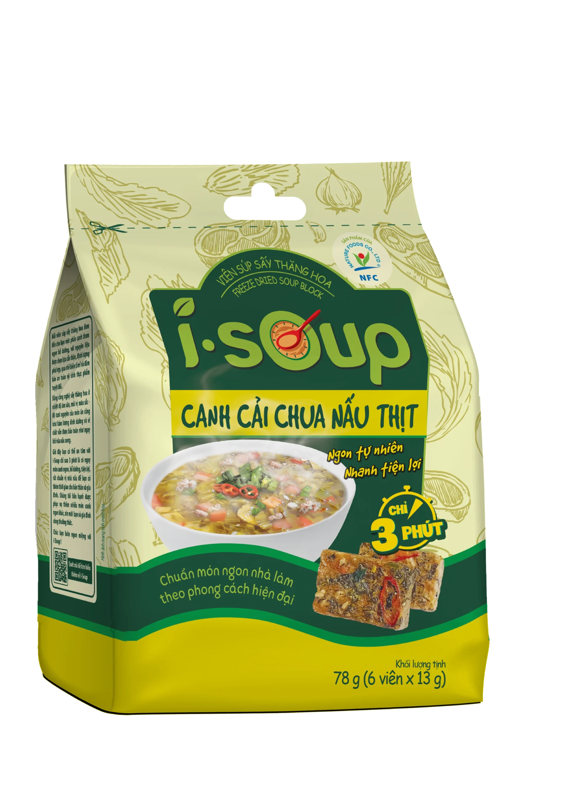 CANH CẢI CHUA NẤU THỊT I.SOUP