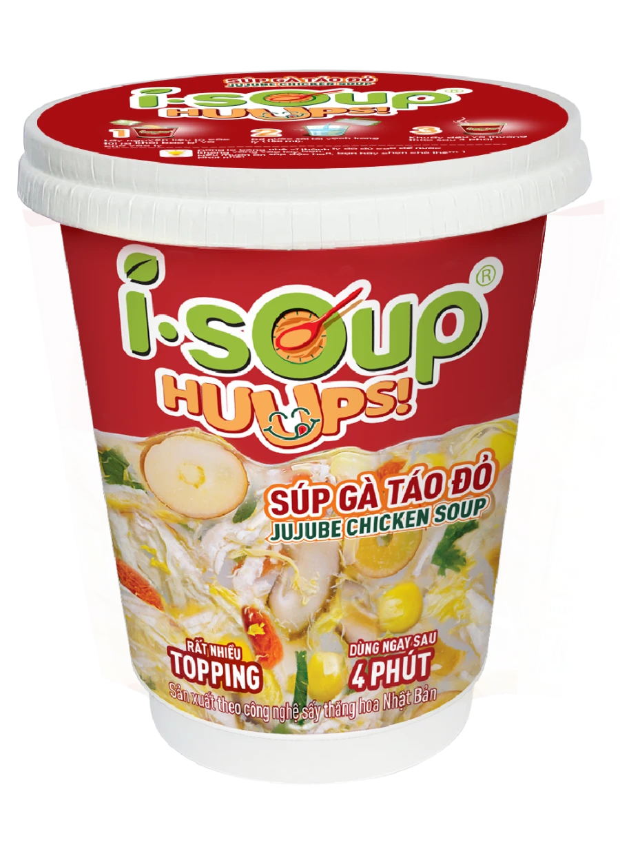 SÚP GÀ TÁO ĐỎ SẤY THĂNG HOA I.SOUP HUUPS!