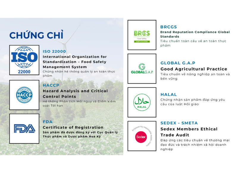 Các chứng chỉ quốc tế của NFC