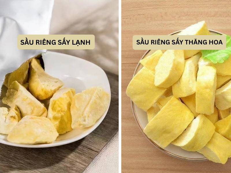 Sầu riêng sấy thăng hoa và sấy lạnh