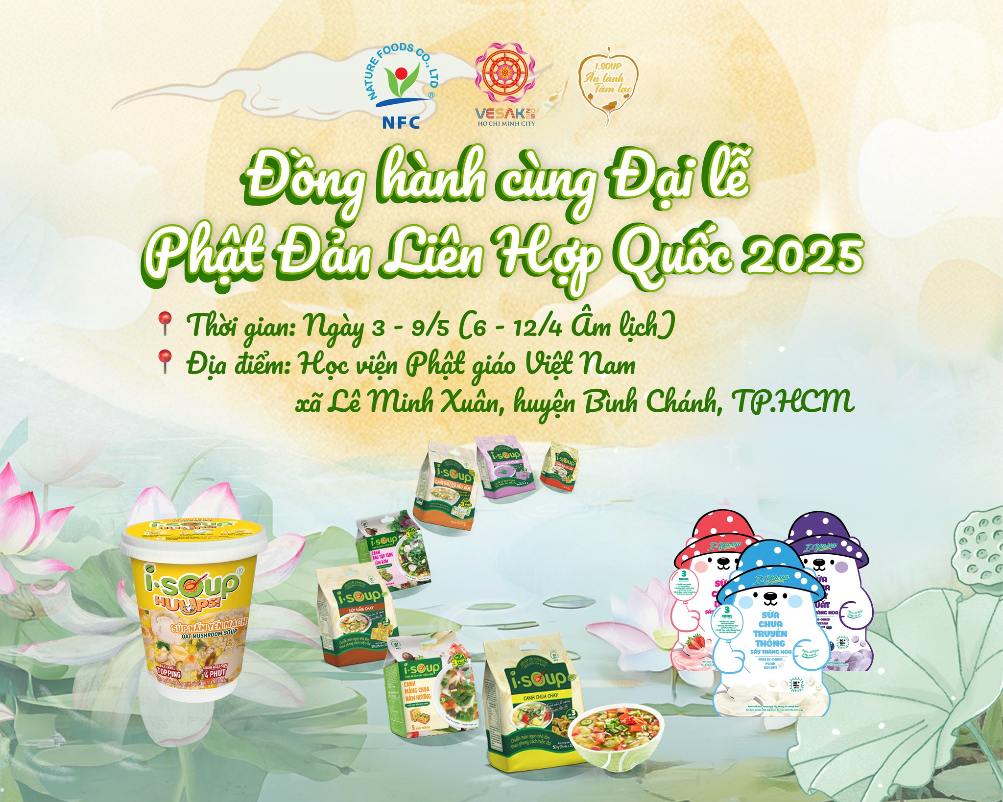 N F C ĐỒNG HÀNH CÙNG VESAK 2025: LAN TỎA VỊ NGON – GỬI GẮM AN LẠC