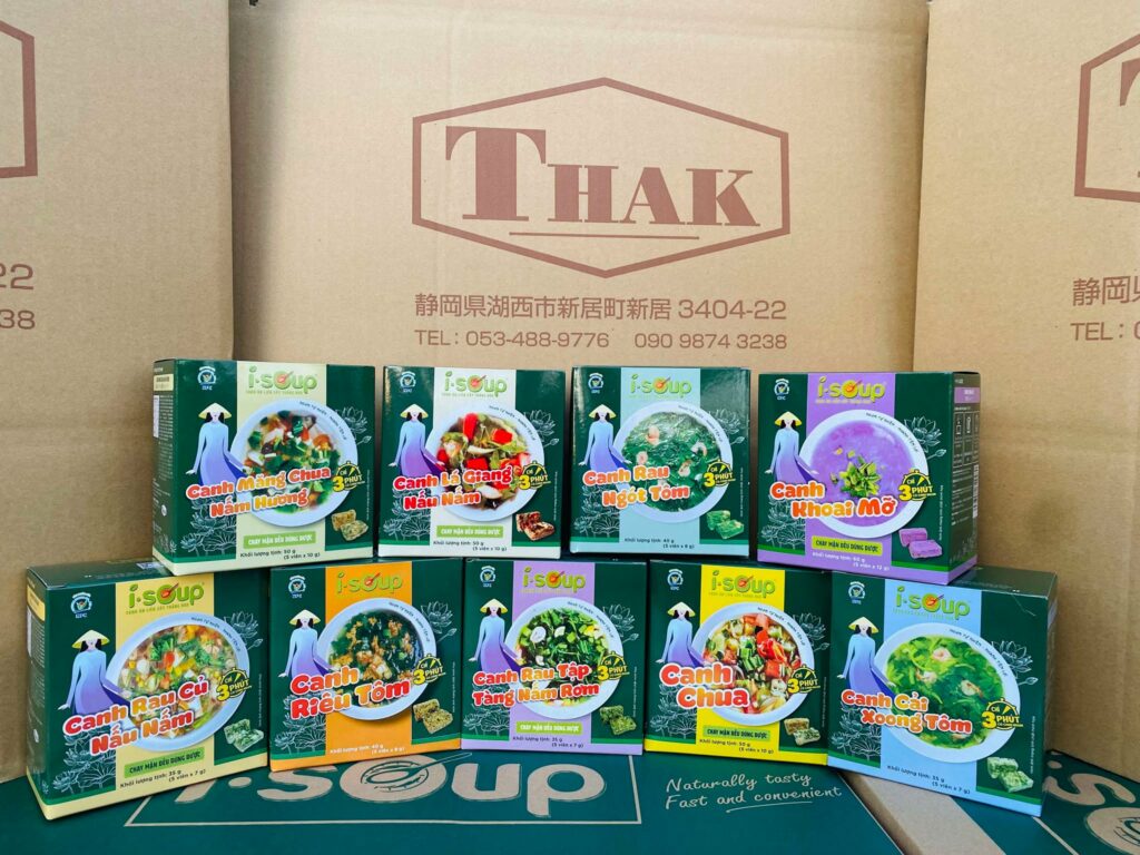 canh ăn liền I.SOUP tại nhật