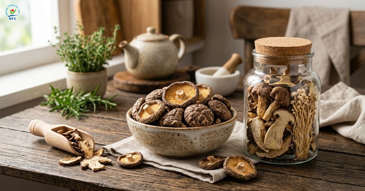 Nấm sấy thăng hoa giữ nguyên hương vị và cấu trúc