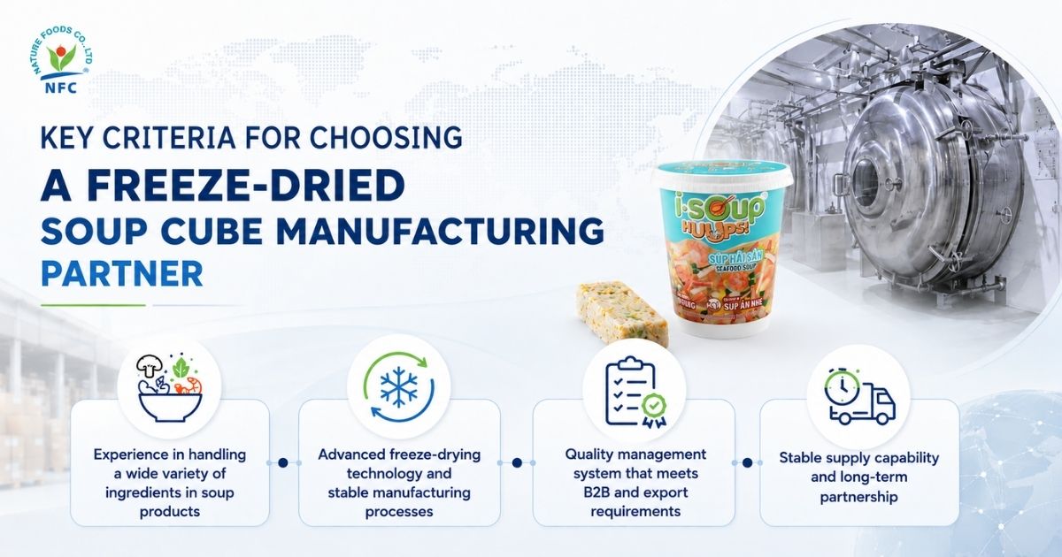 Critical evaluation parameters for selecting a freeze-dried soup partner - Nature Foods