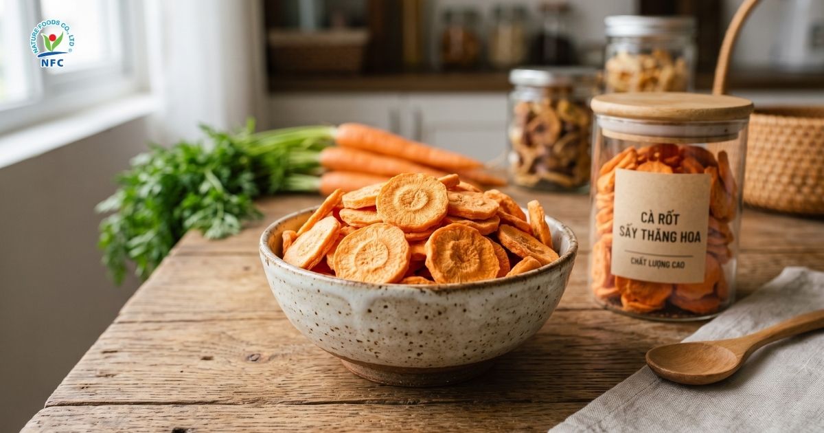 Cà rốt sấy thăng hoa - Nature Foods