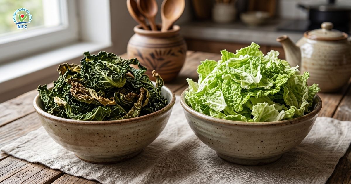 Các công nghệ tạo ra bắp cải sấy khô - Nature Foods