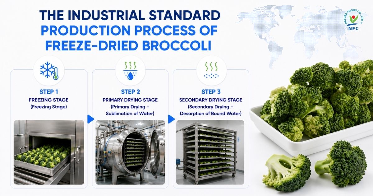 Industrial Manufacturing Process for Freeze-Dried Broccoli - Nature Foods