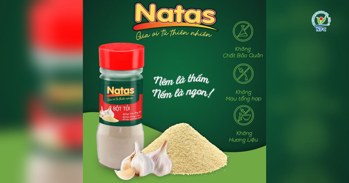 Tổng quan về bột tỏi Natas - Nature Foods