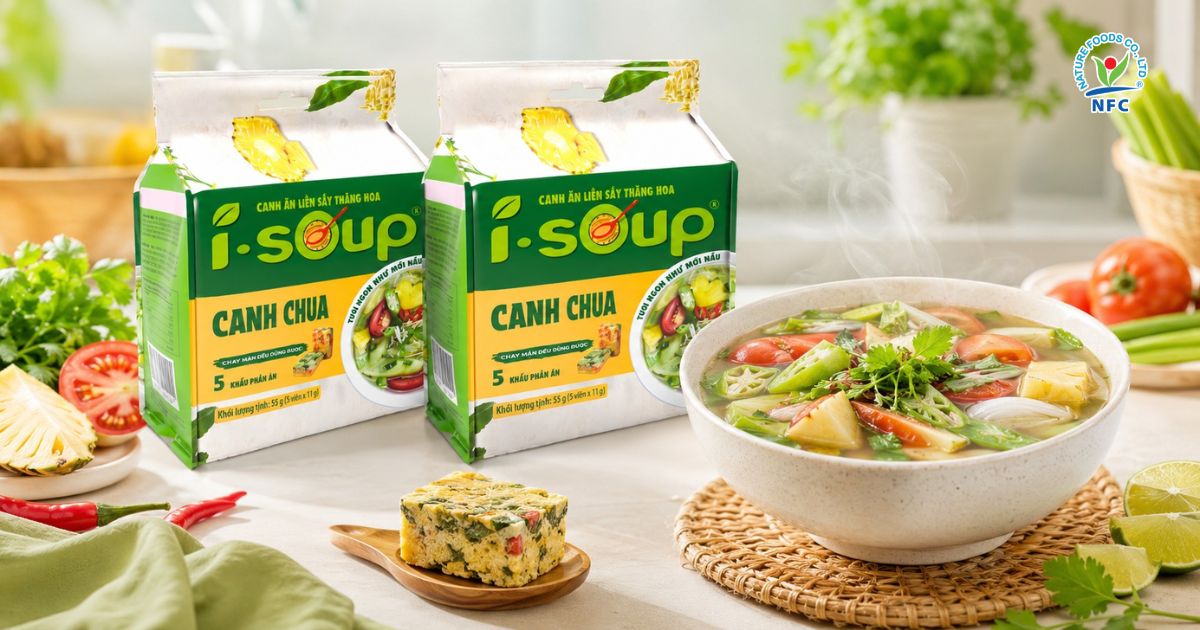 Các dòng canh sấy thăng hoa phổ biến - Nature Foods