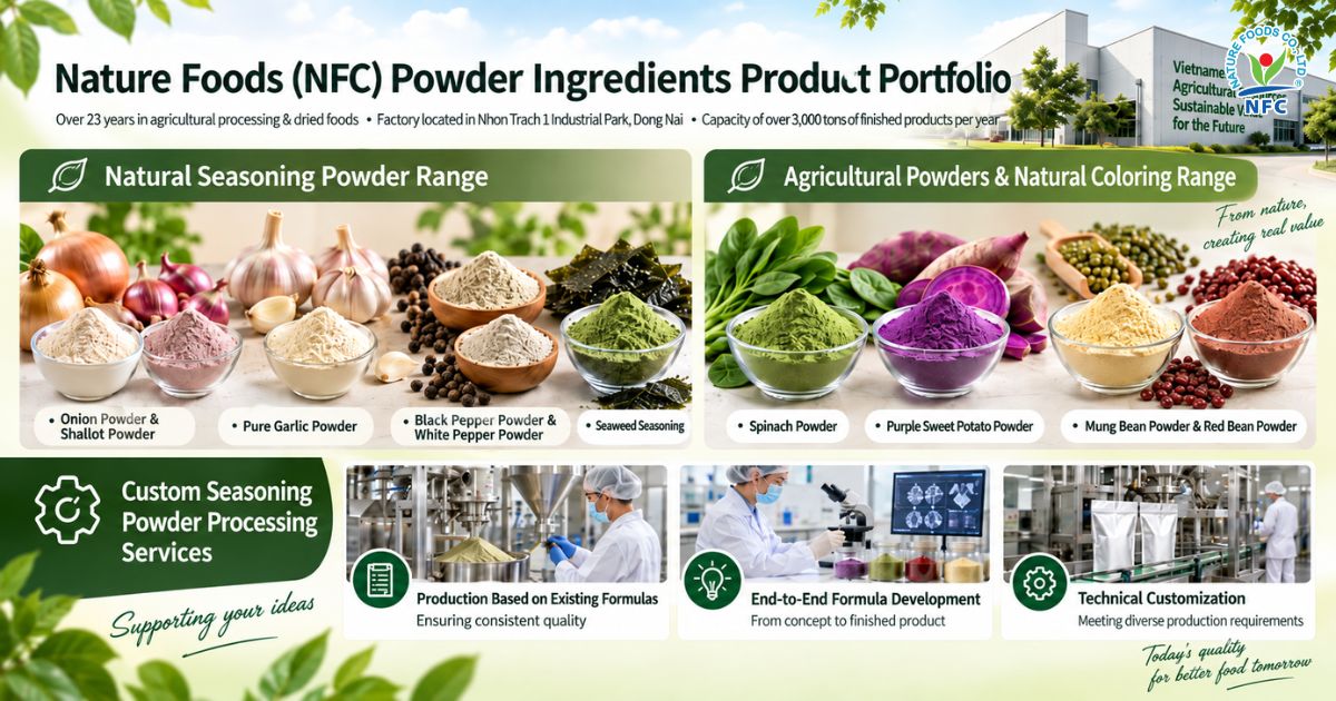 Industrial Seasoning Powder Product Catalog at Nature Foods